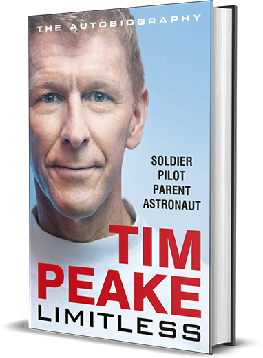 Limitless AFTAL Hardback Book Signed Tim Peake Autograph 